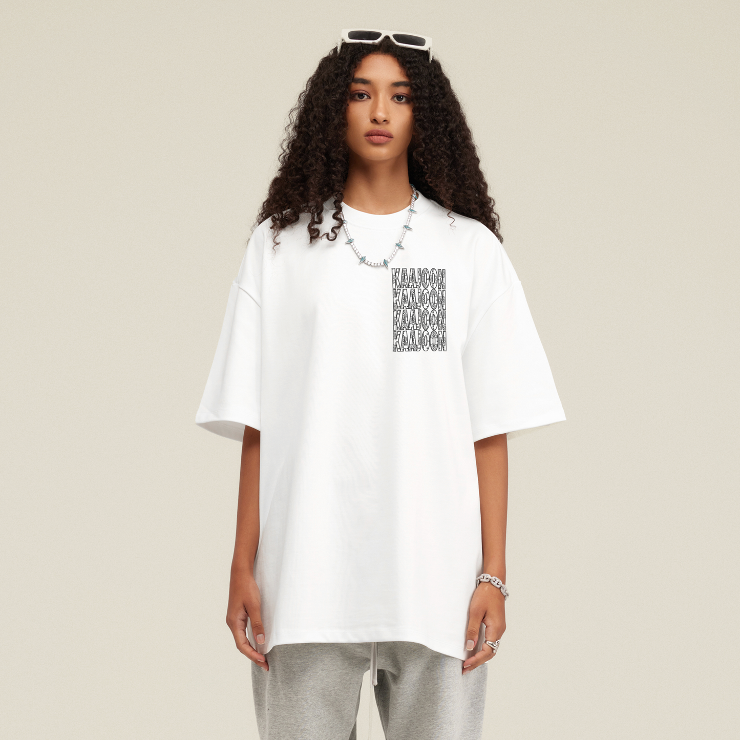 T-shirt Marrakech Black & White oversized