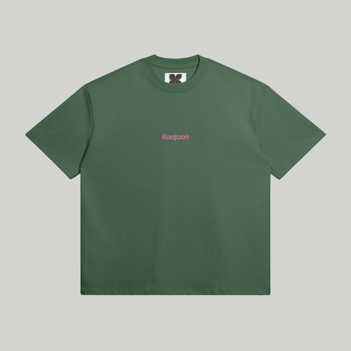 T-shirt "Coeur sur toi" – Oversize – Green & Fushia
