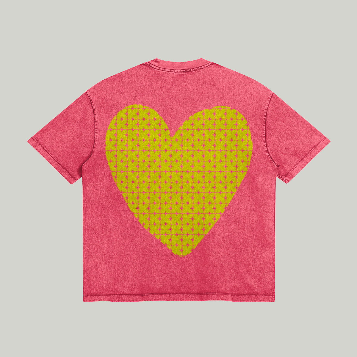 Teeshirt Coeur sur toi Héritage - oversize - snow wash