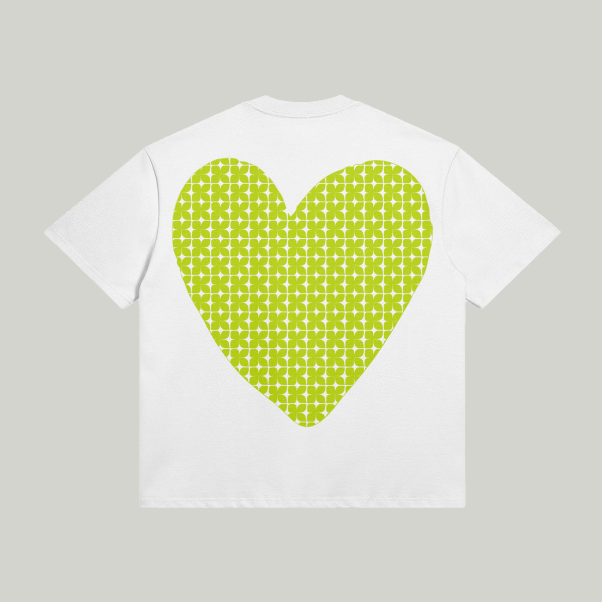T-shirt Coeur sur toi - lime - oversize