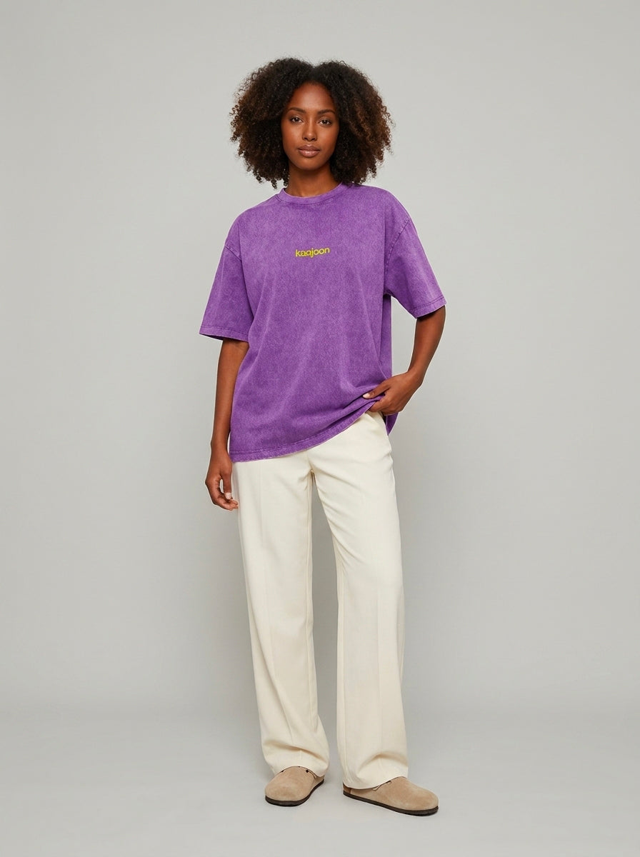 Teeshirt Coeur sur toi Héritage - oversize - snow wash