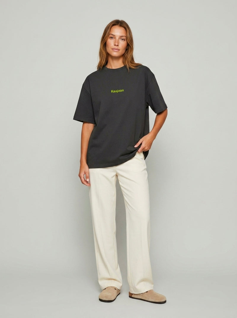 T-shirt Coeur sur toi - lime - oversize