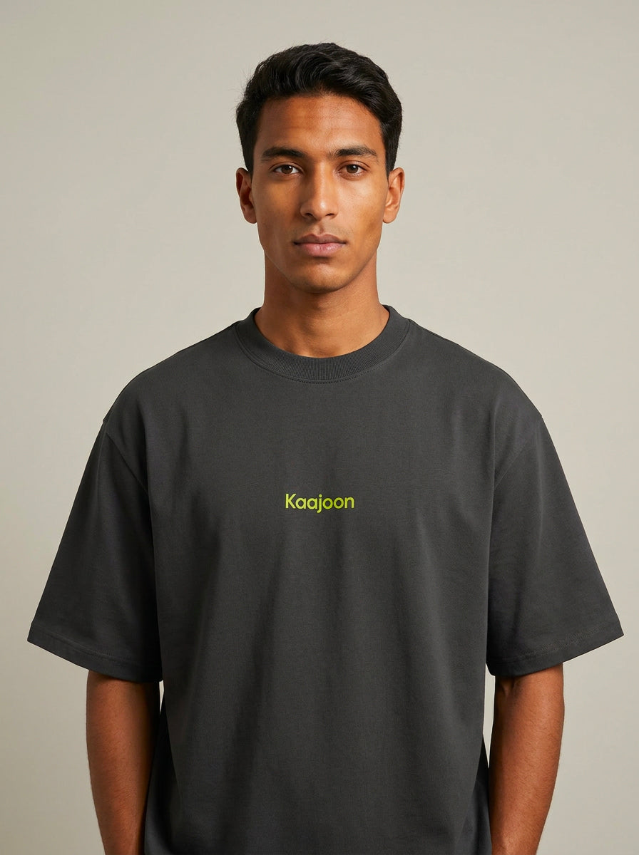T-shirt Coeur sur toi - lime - oversize