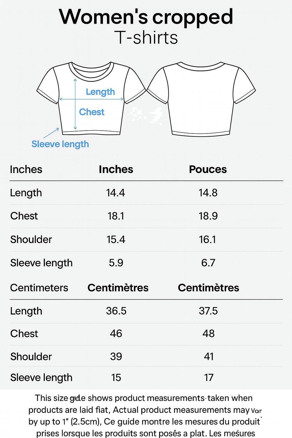 Guide des tailles