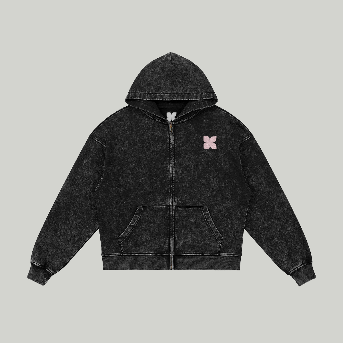 Hoodie Kaajoon zippé - Iceland Ash
